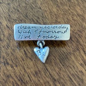 Silver Brooch Pin - Dream Yesterday...